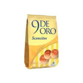 9 DE ORO GALLETITAS SCONCITOS x 200 Gr